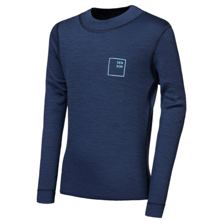 Detské funkčné tričko Sensor Merino DF Logo Up Deep Blue tmavomodrá Deep Blue
