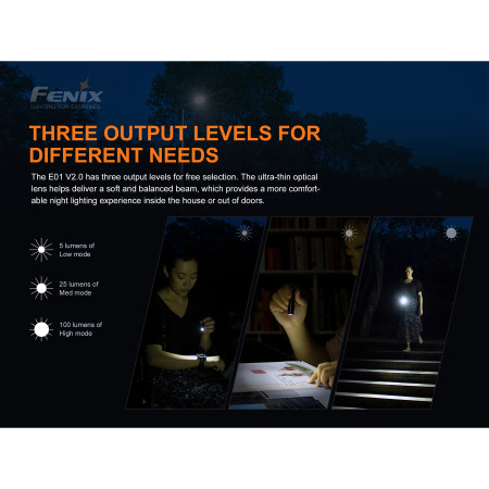 Baterka Fenix E01 V2.0 blue