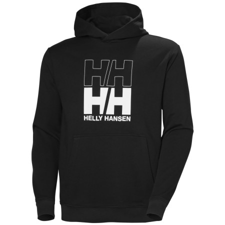Pánska mikina Helly Hansen Core Graphic Sweat Hoodie čierna Black