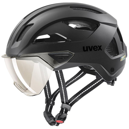 Cyklistická prilba Uvex Stride Visor čierna black matt