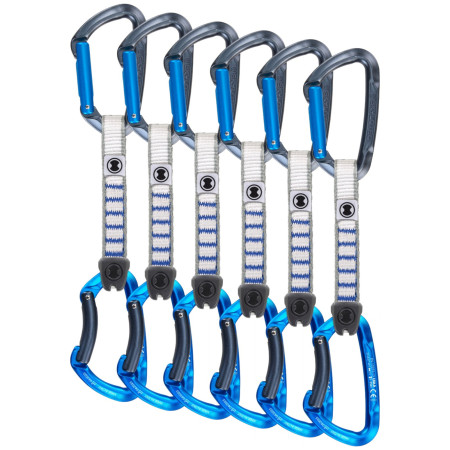 Expresky Skylotec Lime Set Nylon - pack of 6 sivá/modrá Anthracite/Electricblue