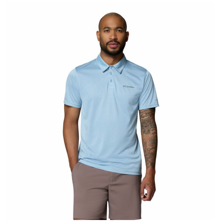 Pánske tričko Columbia Columbia Hike™ Polo modrá Ripple Blue Heather