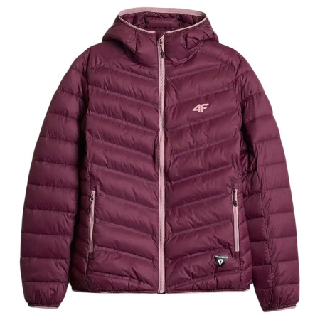 Dámska hybridná bunda 4F Down Jacket F0895 vínová Dark Pink