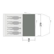 Koberec ku stanu Outwell Cozy Carpet Rockwell 4