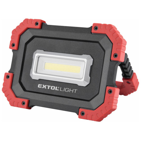 Svetlo Extol reflektor LED s powerbankou čierna
