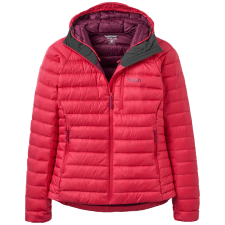 Dámska bunda Rab Microlight Alpine Down Hoody červená