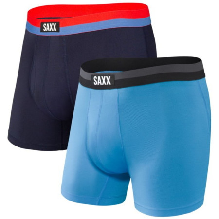 Pánske boxerky Saxx Sport Mesh BB Fly 2Pk modrá Malibu/Navy
