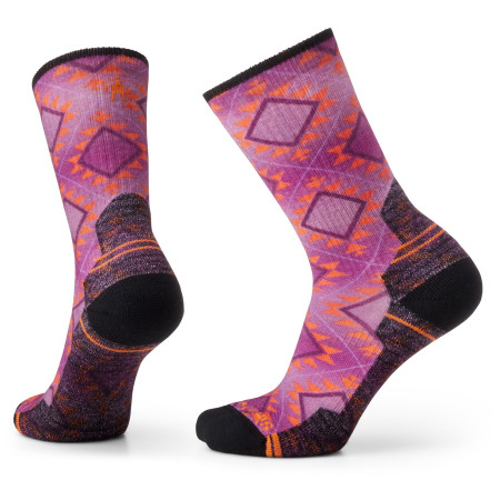 Dámske ponožky Smartwool W Hike Light Cushion Southwest Tile Crew růžová/černá