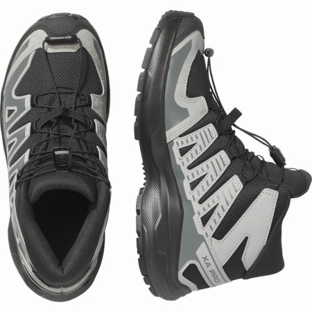 Detské topánky Salomon Xa Pro Mid Wp J Black-Sedona Sage-Wrought Iron