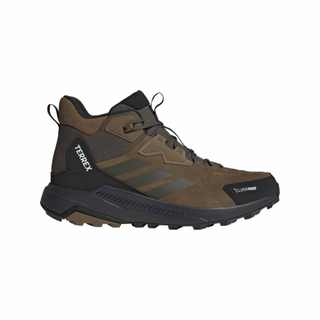 Pánske turistické topánky Adidas Terrex Anylander Leather Mid Climaproof hnedá Brooxi/Shaoli/Cblack