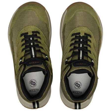 Detské topánky Keen Hightrail Mid Wp Youth Dark Olive