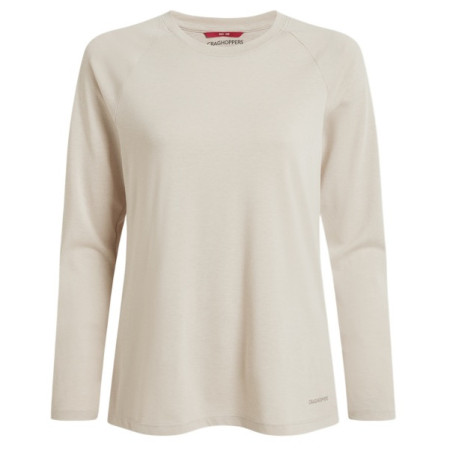 Dámske tričko Craghoppers NosiLife Nour LS T-Shirt béžová Oyster Marl