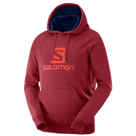 Pánska mikina Salomon Logo Hoodie M-biking red