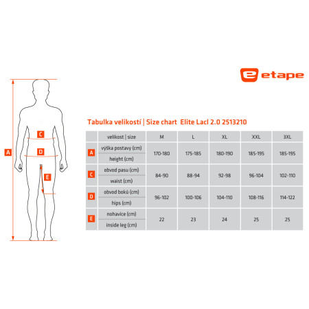 Pánske cyklistické kraťasy Etape Elite Lacl 2.0