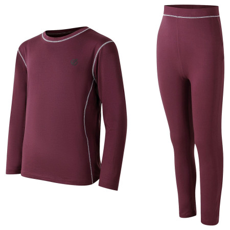 Detský funkčný set Dare 2b Pow II Baselayer Set Huckleberry tmavočervená Huckleberry