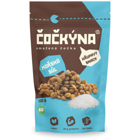 Jedlo na cesty Čočkýna Vyprážaná šošovica: Morská soľ