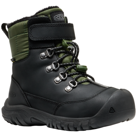 Detské zimné topánky Keen Kanibou Wp Children čierna/zelená black/bronze green