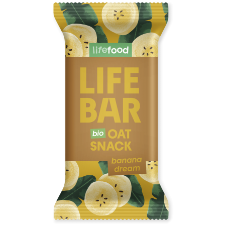 Tyčinka Lifefood Lifebar Oat Snack banánový BIO 40 g