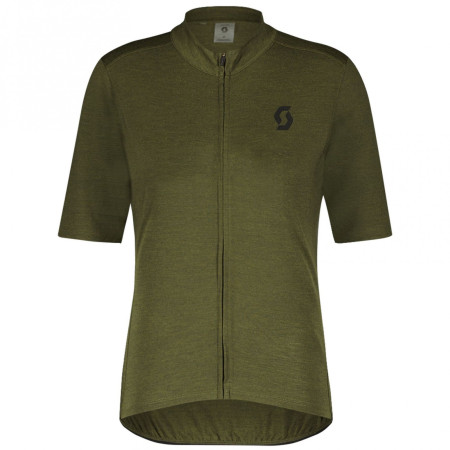 Pánsky cyklistický dres Scott Gravel Merino SS zelená