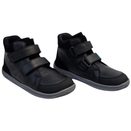 Detské barefoot topánky beBare 3602SA Black
