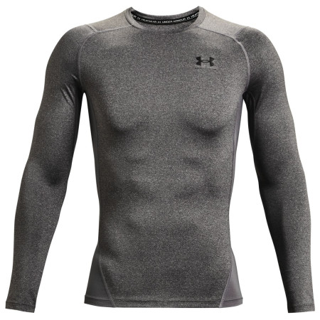 Pánske funkčné tričko Under Armour HG Armour Comp LS sivá CarbonHeather//Black