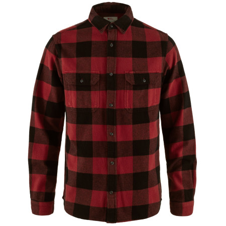 Pánska košeľa Fjällräven Övik Heavy Flannel Shirt M červená/čierna Red-Black