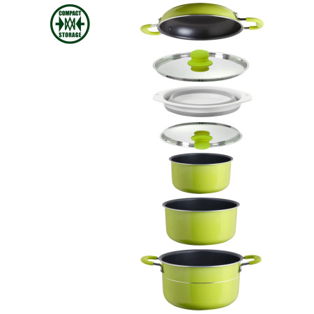 Sada hrncov Brunner Popote Juniper 8+1 Ø 24 cm