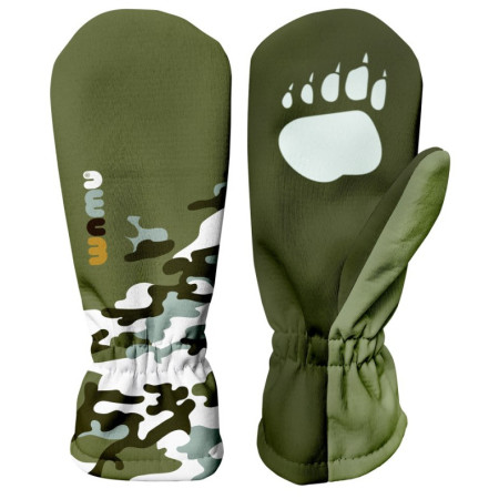 Detské softshellové rukavice WAMU Khaki khaki KHAKI