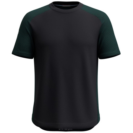 Pánske tričko Smartwool M Active Mesh Short Sleeve čierna/zelená evergreen/black