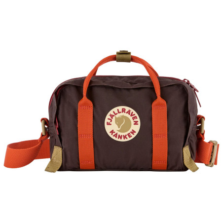 Taška cez rameno Fjällräven Kånken Koncept Crossbody čierna/červená Black Oak-Rowan Red
