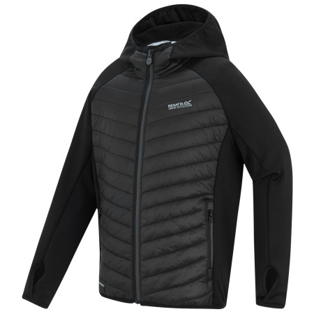 Detská bunda Regatta Junior Andreson Hybrid Black/Sealgr
