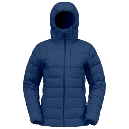Dámska páperová bunda Norrona femund down700 Zip Hood tmavomodrá Indigo Night