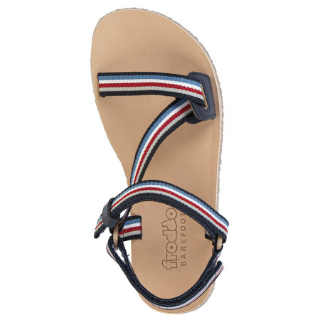 Detské sandále Frodo Barefoot flexy straps Blue/Red