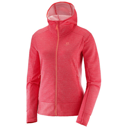 Dámska mikina Salomon Right Nice Mid Hoodie W-coral