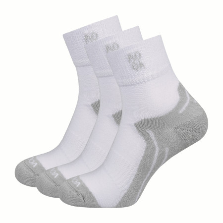 Ponožky MOOA Bamboo Active Mid 3-pack biela/sivá White/Grey