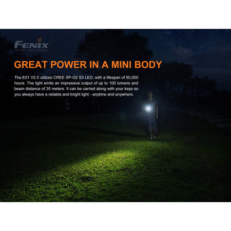 Baterka Fenix E01 V2.0 blue