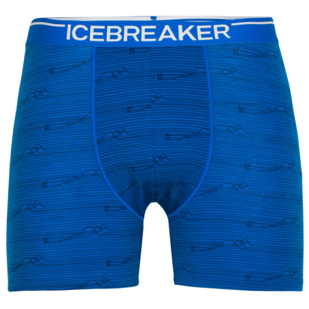 Pánske boxerky Icebreaker Mens Anatomica Boxers modrá/biela lazurite