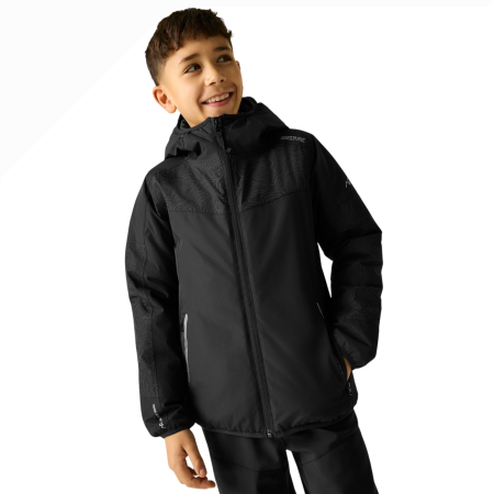 Detská zimná bunda Regatta Illuma Reflective Jacket Black