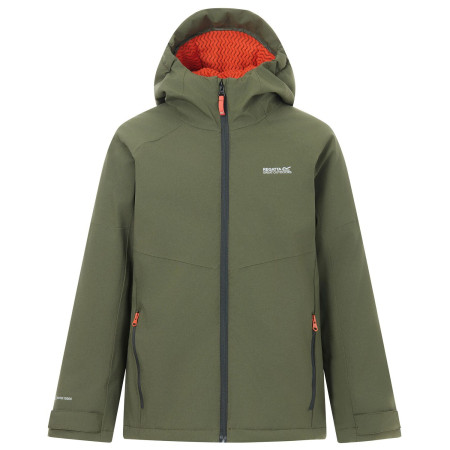 Detská zimná bunda Regatta Hillain Warm Lined Dark Khaki khaki DrkKhaTea