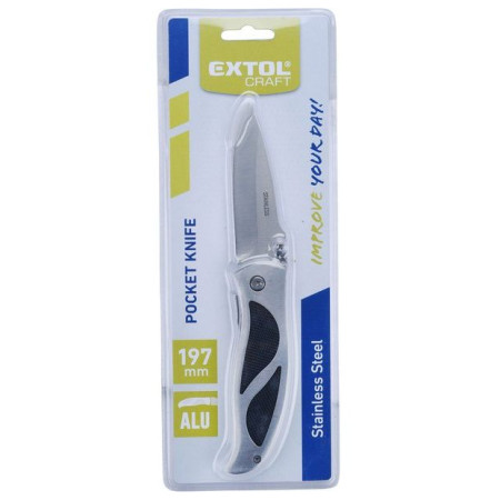 Nôž Extol Tom zatvárací nerez