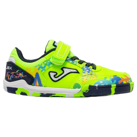 Detské barefoot topánky Joma Top Flex Barefoot Junior Fluor Green Indoor