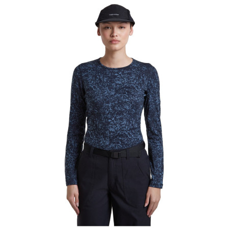 Dámske funkčné tričko Icebreaker Women M 200 Oasis LS Crewe Moss BloomAOP