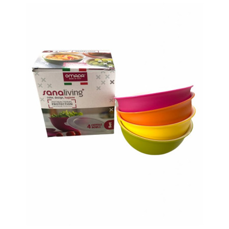 Sada misiek Omada Sanaliving Bowls Set 4x 0,5L