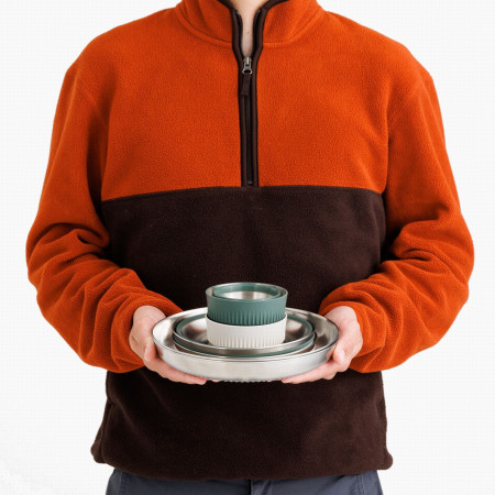 Sada riadov Sea to Summit Detour Stainless Steel Collapsible Dinnerware Set 6 Piece