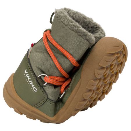 Detské zimné topánky Viking Outdoor Footwear Birch Barefoot Warm WP Pull-on Olive