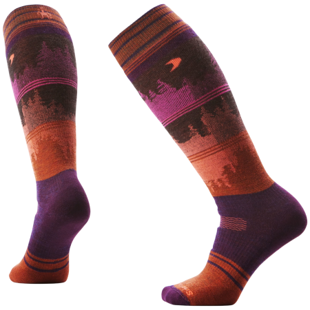 Lyžiarske ponožky Smartwool W Snowboard Full Cushion Twilight fialová/oranžová PURPLE IRIS