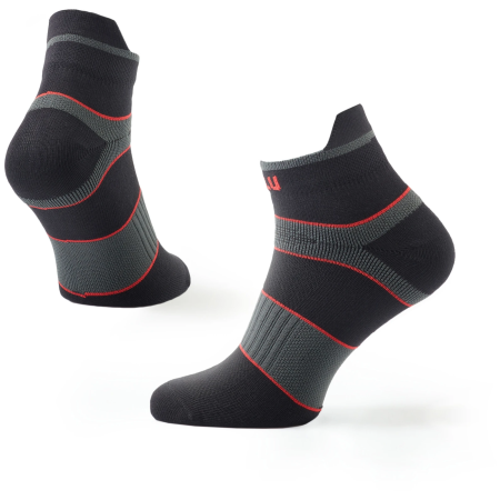Ponožky Zulu Zulu Sport Low čierna/červená black/red