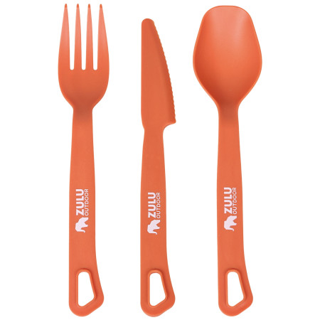 Súprava príborov Zulu Easy Picnic Cuttlery 3in1 oranžová orange