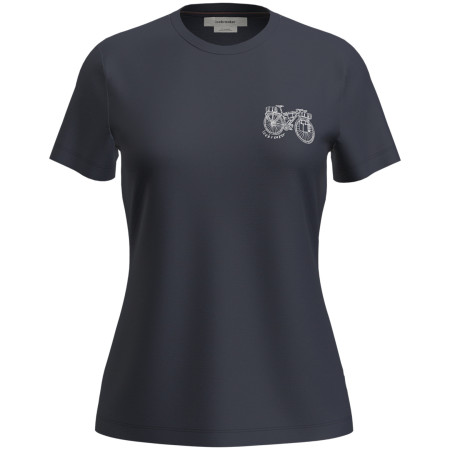 Dámske funkčné tričko Icebreaker W Mer 150 Tech Lite SS Tee Adventure Rid tmavomodrá Midnight Navy