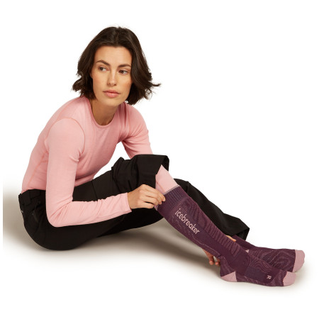 Dámske ponožky Icebreaker Women Merino Blend Ski+ Medium OTC Mountain Contour